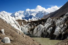 01 Gasherbrum I, Gasherbrum II E, Gasherbrum II, Gasherbrum III, Nakpo Kangri From Gasherbrum North Glacier In China.jpg